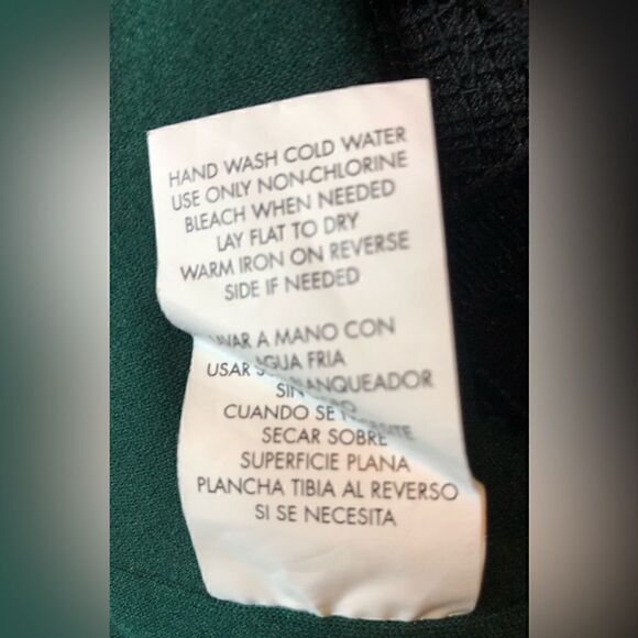 NWT Xtraordinary Pretty Women Green Short Dress Wavy Front Design Double Skirt - Picture 9 of 9